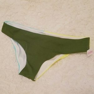 NWT 💕 VS PINK Colorblock Bikini Bottoms